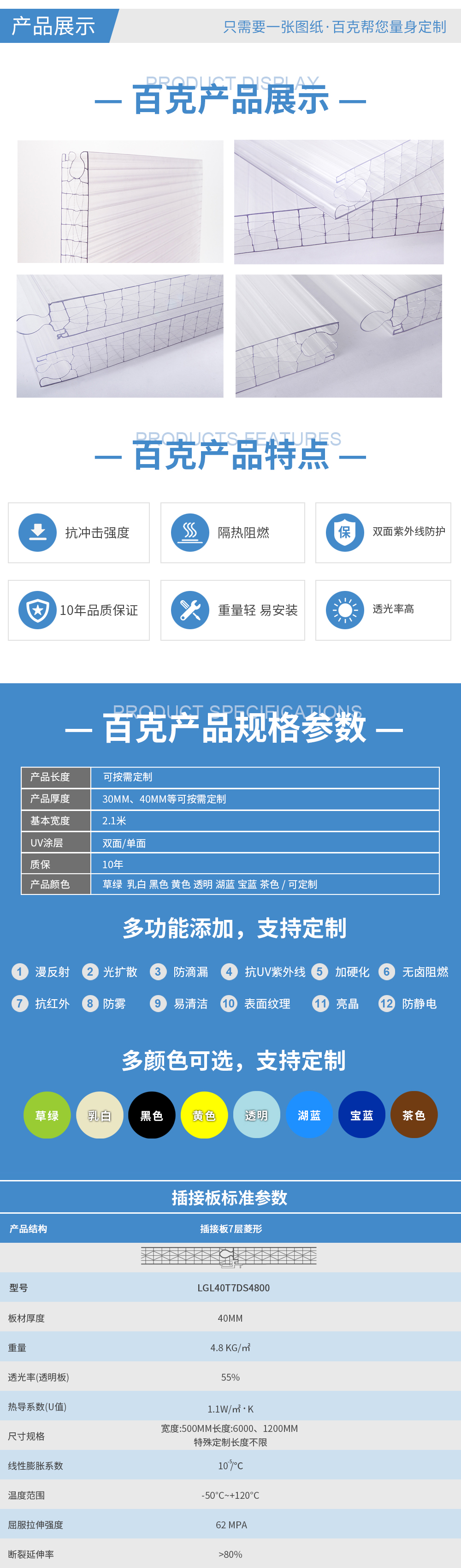 對(duì)插PC幕墻板